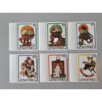 Чистые марки Лесото Рождество 1981