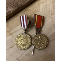 Польские медали (2 шт.) фрачные