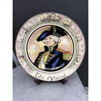 Винтажная тарелка 30 годов 20 века Royal Doulton. Из коллекции профессии. The Admiral. Англия 26.5 см