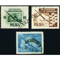 Международный чемпионат по планерному спорту Польша 1954 год 3 марки