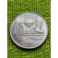 США 25 центов 2003г ARKANSAS (P)