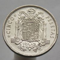 Испания 5 песет 1949