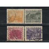Австрия Респ 1929 Виды Стандарт Большой формат #498,503,505-6