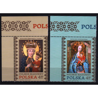 2022 Живопись Польша христианство искусство религиозная живопись Мадонны 2х-марки **