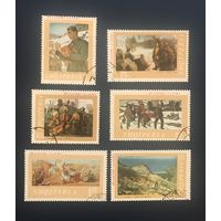 Албания 1969 год Событие Война Живопись 25 лет Освобождению Картины Серия 6 марок Mi:1339-1344 Гашеные