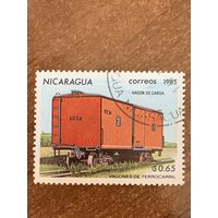 Никарагуа 1983. Грузовой вагон. Марка из серии