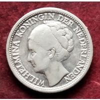 Серебро 0.640! Кюрасао 1/4 гульдена, 1944-1947