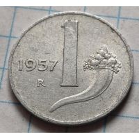 Италия 1 лира, 1957     ( 2-1-9 )