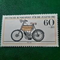 ФРГ 1983. Классические мотоциклы NSU 1901. Марка из серии