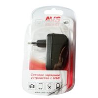 Сетевое зарядное устройство с 2 USB портами AVS UT-822 2100мA.