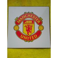 Магнит - Логотип - Футбольный Клуб - "Манчестер Юнайтед" Англия - Размеры: 10/10 см.