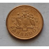 5 центов 2001 г. Барбадос