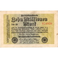Германия, 10 мил. марок, 1923 г.(DB-26)