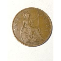 Великобритания 1  пенни 1930 года .