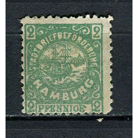 Германия - Гамбург (Hammonia) - Местные марки - 1889 - Корабль 2Pf - [Mi.42A] - 1 марка. MH.  (Лот 86Df)