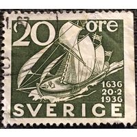 ЦІКАВІЦЬ АБМЕН! 1966, 300-годдзе пошты Швецыі, 20 орэ