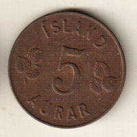 Исландия 5 эйре 1946