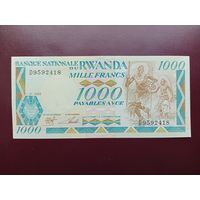 Руанда 1000 франков 1988 UNC