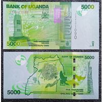 5000 шиллингов Уганда 2021 г. UNC