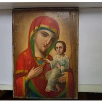 Старинная Икона Божией матери 25х18 см.