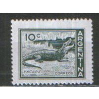 Марка из серии 1959г. Аргентина "Кайман" MNH