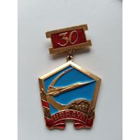 Знак 30 лет ЧВВАУЛ.