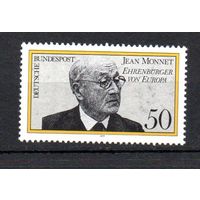 Присвоение Жану Монне звания Почётного гражданина Европы Германия 1977 год серия из 1 марки