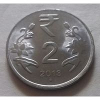 2 рупии, Индия 2013 г.,  точка
