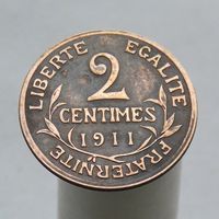 Франция 2 сантима 1911
