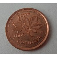 1 цент Канада 2006 г.в. KM# 490. Без отметки монетного двора