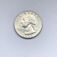 25 центов США 1993 D