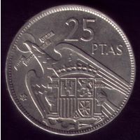 25 Песет 1957(69) год Испания