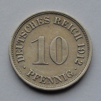Германия - Германская империя 10 пфеннигов. 1912. F