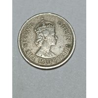 Карибы 10  центов 1965 года .