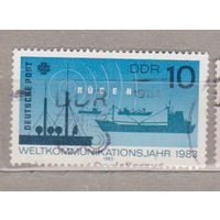 Флот Корабли коммуникации Германия ГДР 1983 год лот 1019