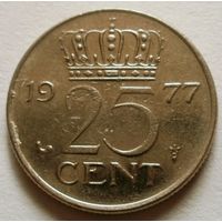 25 центов 1977 Нидерланды