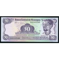 Никарагуа 50 кордоба 1984(85) г. Р140. Серия F. UNC