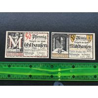 Германия-нотгельд   50  пфенингов  Muhlhausen 1921