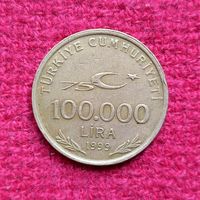 Турция 100000 лир 1999 г. Ал-1