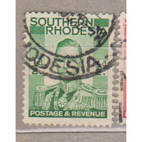 Британские Колонии Южная Родезия 1937 год Король Георг VI  лот 16 Известные личности