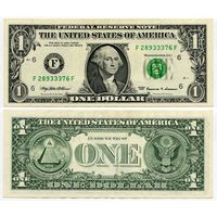 США. 1 доллар (образца 1999 года, F, Джорджия, P504, XF)