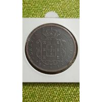 Португалия 20 реалов 1870 г ( Луиш I , очень редкий лот , тираж неизвестен, но менее 300 тысяч  )
