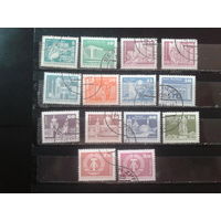 ГДР 1973-81  Стандарт 14 марок Малый формат с клеем без наклеек