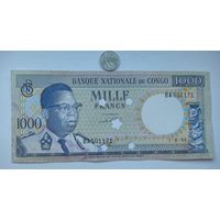 Werty71 Конго 1000 франков 1964  банкнота