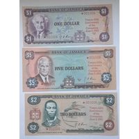 Ямайка 1,2,5 долларов 1978 года 25-я годовщина Коронации UNC