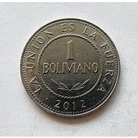 Боливия 1 боливиано, 2012
