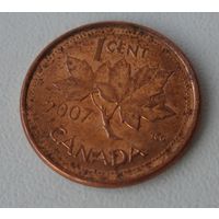 1 цент Канада 2007 г.в.