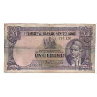Новая Зеландия 1 фунт образца 1956 года. Состояние VF+!