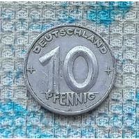 ГДР 10 пфеннигов 1950 года. Монетный двор А. Новогодняя ликвидация!
