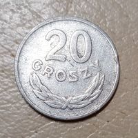 Польша 20 грошей 1968